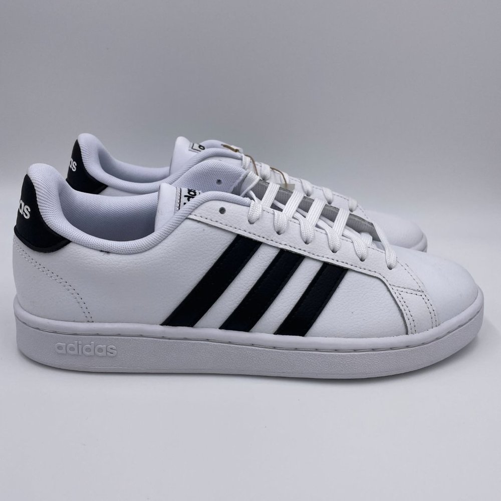 Adidas Grand Court White / Black Mens Shoes